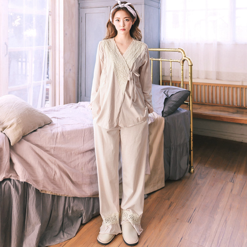 纯和服月子服春秋季产后棉质夏睡衣 sakurawolf家居服套装