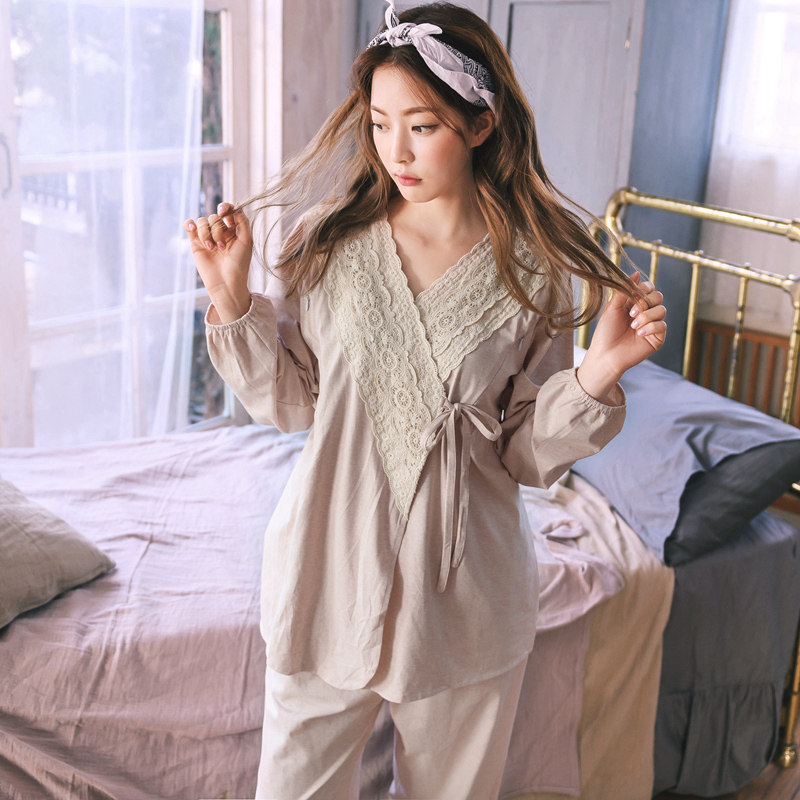 纯和服月子服春秋季产后棉质夏睡衣 sakurawolf家居服套装