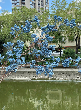 仿真红浆果树枝婚庆软装假花
