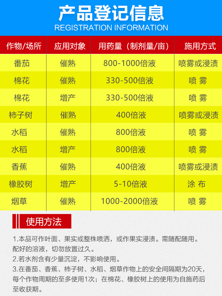 乙烯利催熟剂调节剂崔熟剂水果 - 图0