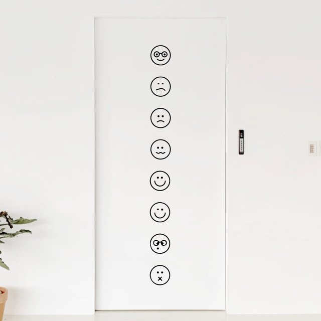 Glass wall background decoration PVC anti-collision