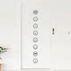 Glass wall background decoration PVC anti-collision