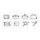 Simple drawing stickers sliding door decoration anti-collision stickers
