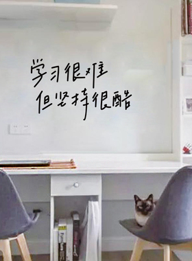 自我激励志贴画ins风宿舍文化墙