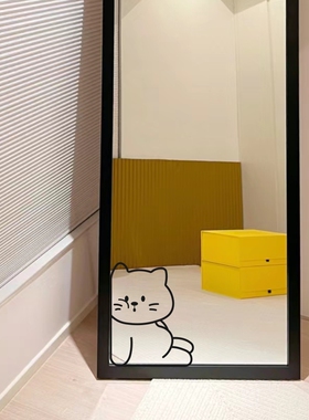 可爱呆萌的猫咪温馨家居装饰贴纸儿童房窗户墙角镜子装饰贴纸