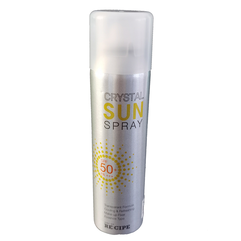 韩国进口RECIPE高尔夫防晒霜SPF50户外防紫外线水晶保湿喷雾150ML-图3