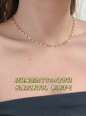 不掉色！很洋气的短款项链锁骨链