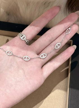 洗澡洗手可以戴不掉色猪鼻子手链