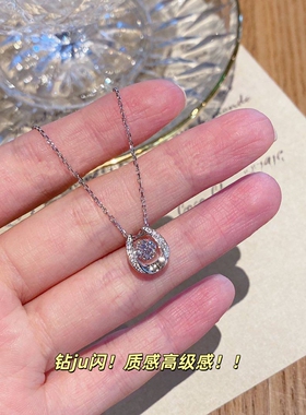 可以戴着洗澡，不掉色项链纯银