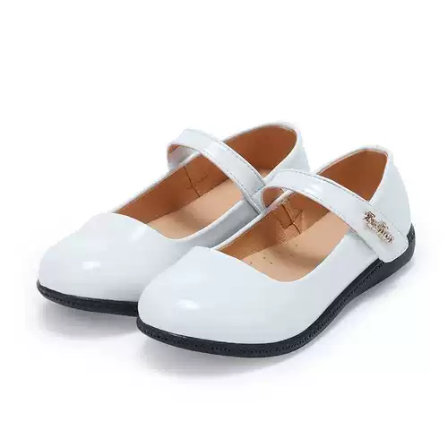 Белые детские туфли подходит для мужчин и женщин для кожаной обуви в английском стиле, мягкая подошва, в британском стиле