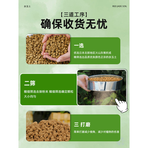 三本线赤玉土日本进口盆景专用硬质颗粒爬宠多肉铺面石扦插营养土 - 图2