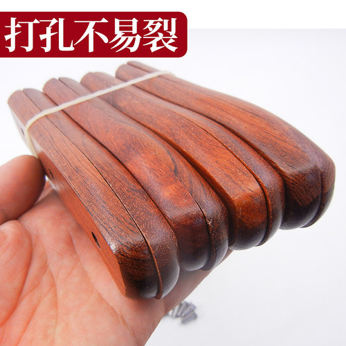 硬木花梨刀柄 实木手柄家用斩骨刀2片夹把水果刀把户外刀木把集合 - 图2