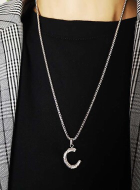 极简风不规则街拍挂饰吊坠项链