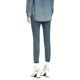 H GENTEEL Hegao 2024 new spring clothing for women's mid-high waist slimming patch embroidered feet pants casual trousers