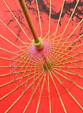 女花伞绸布油纸伞工艺伞古典