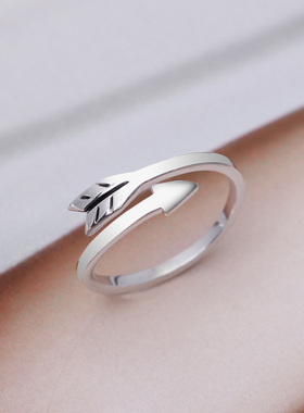 沁缘时尚风生日礼物银戒指