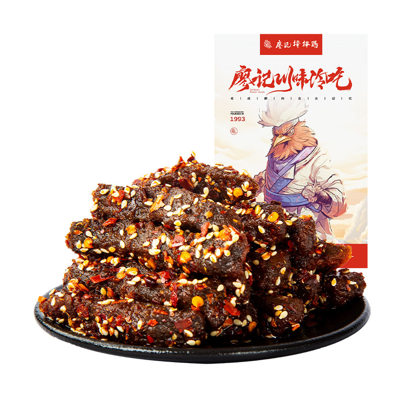 【大块真牛肉】廖记棒棒鸡麻辣牛肉150g四川特产牛肉干休闲零食