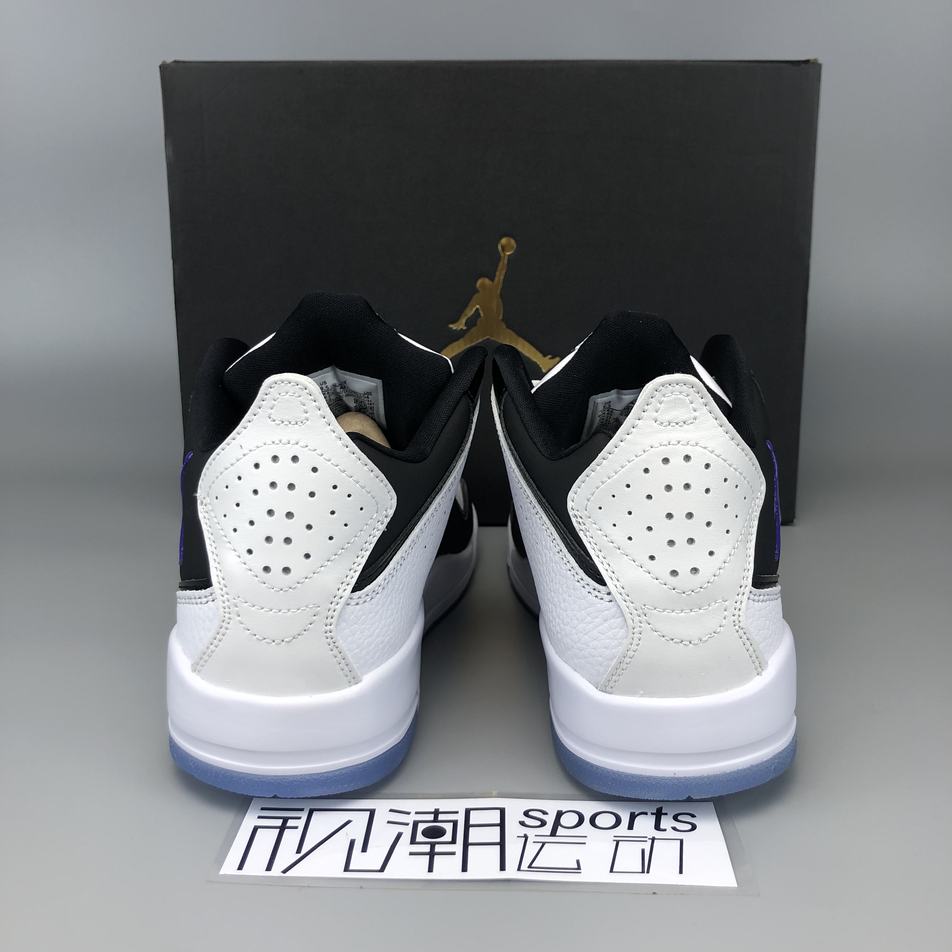 Air Jordan Courtside AJ23黑白小藤原浩休闲篮球鞋 AR1000-104 - 图1