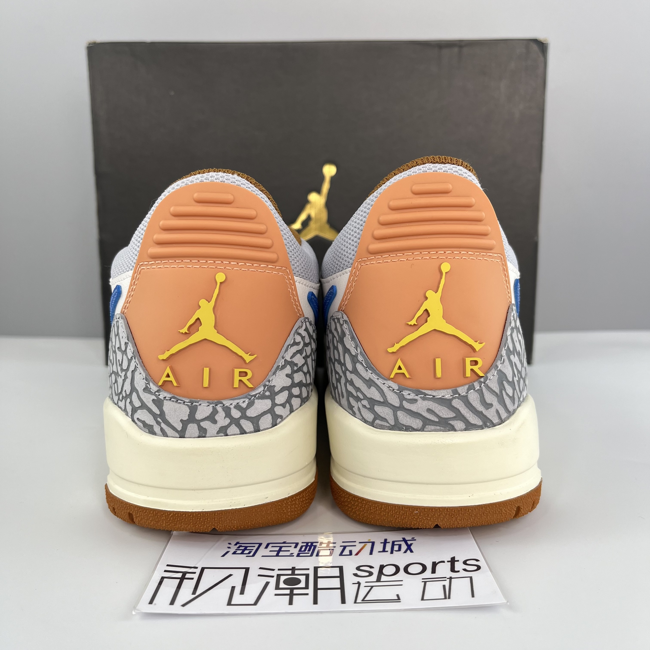 Jordan Legacy312龙年限定米灰蓝男子爆裂纹篮球鞋 HF0746-041 - 图1