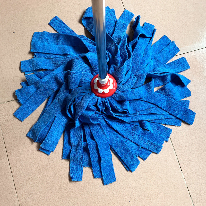 佳爱洁一体式不锈钢杆毛巾布吸水拖把家用老式拖布传统纤维地拖把