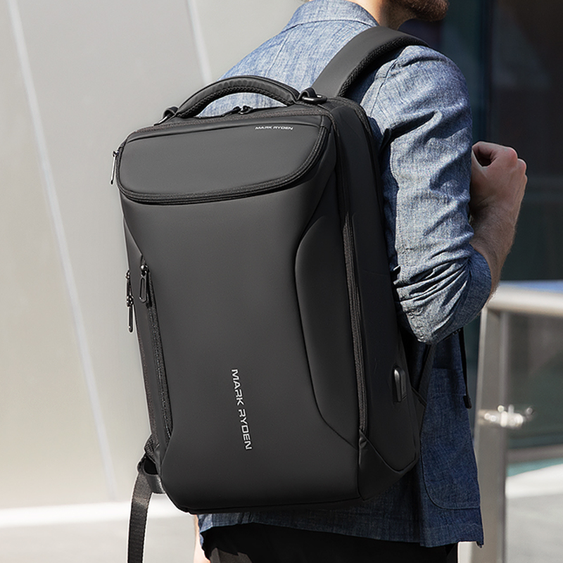 马可·莱登双肩包男士多功能防泼电脑包大容量背包旅行包学生书包
