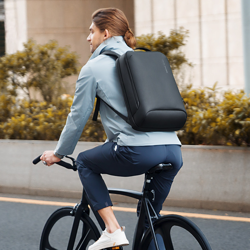 男迷你小型大容量通勤15.6寸电脑包 马可莱登双肩背包