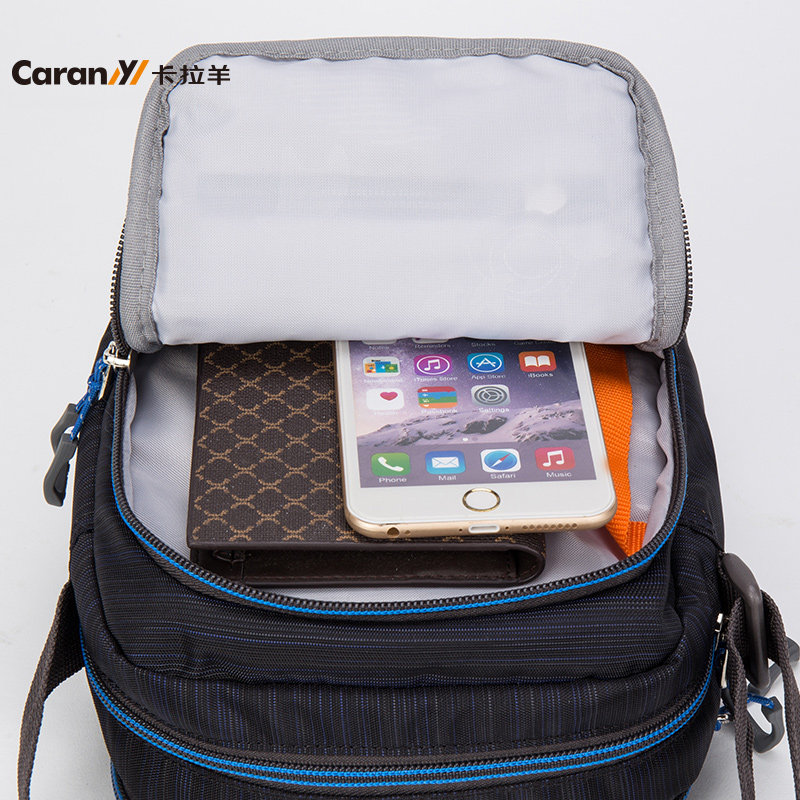 卡拉羊男女休闲包运动包潮单肩小包 吉祥箱包男士包袋