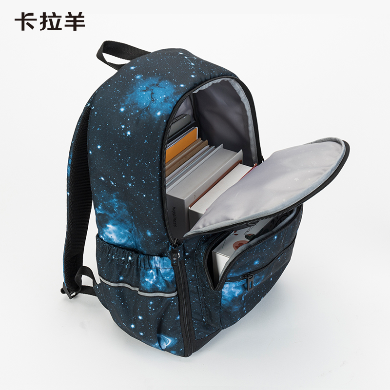 卡拉羊书包男女中学生书包3456年级双肩包高年级小学生书包5447