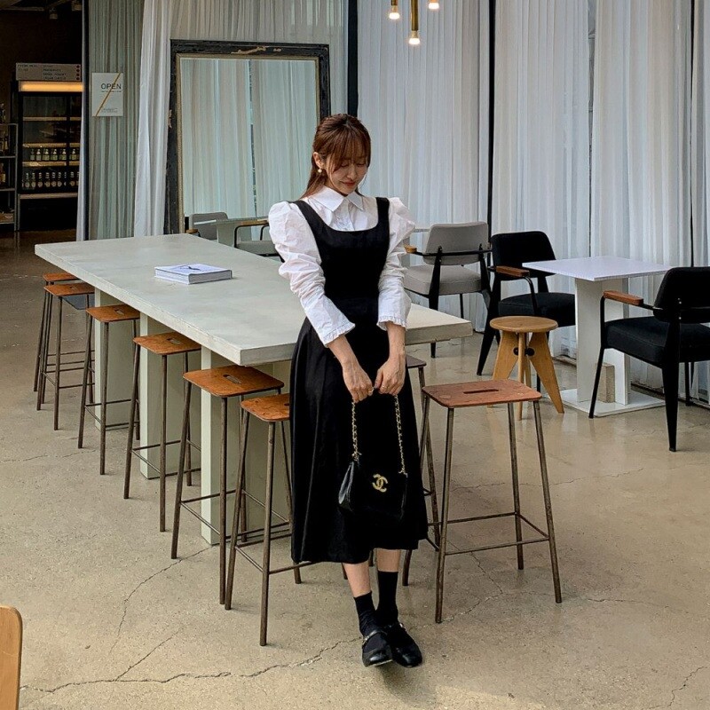 韩国女装there she is喇叭形连体衣 cafe24海外连体衣/裤