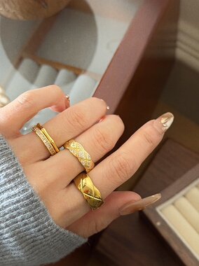 上新-5韩国东大门新款金属风高级简约发夹女2026新款轻奢戒指指环