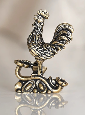铜鸡摆件铜公鸡金鸡大公鸡工艺品