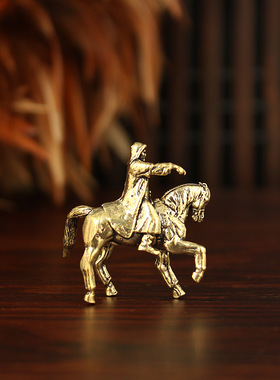 黄铜成吉思汗迷你摆件