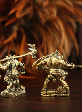 新款猪刚鬣黄铜猪八戒摆件