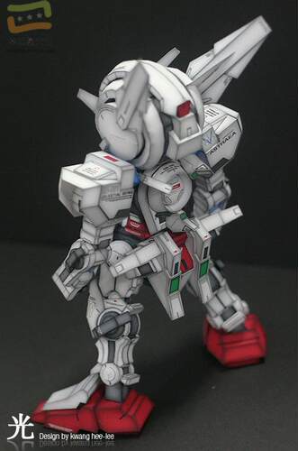 SD高达系列GNY-001ASTRAEA-ver.水貼版3d纸模型DIY手工 - 图0