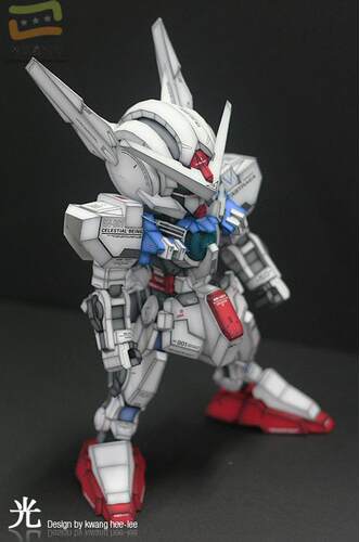 SD高达系列GNY-001ASTRAEA-ver.水貼版3d纸模型DIY手工 - 图1