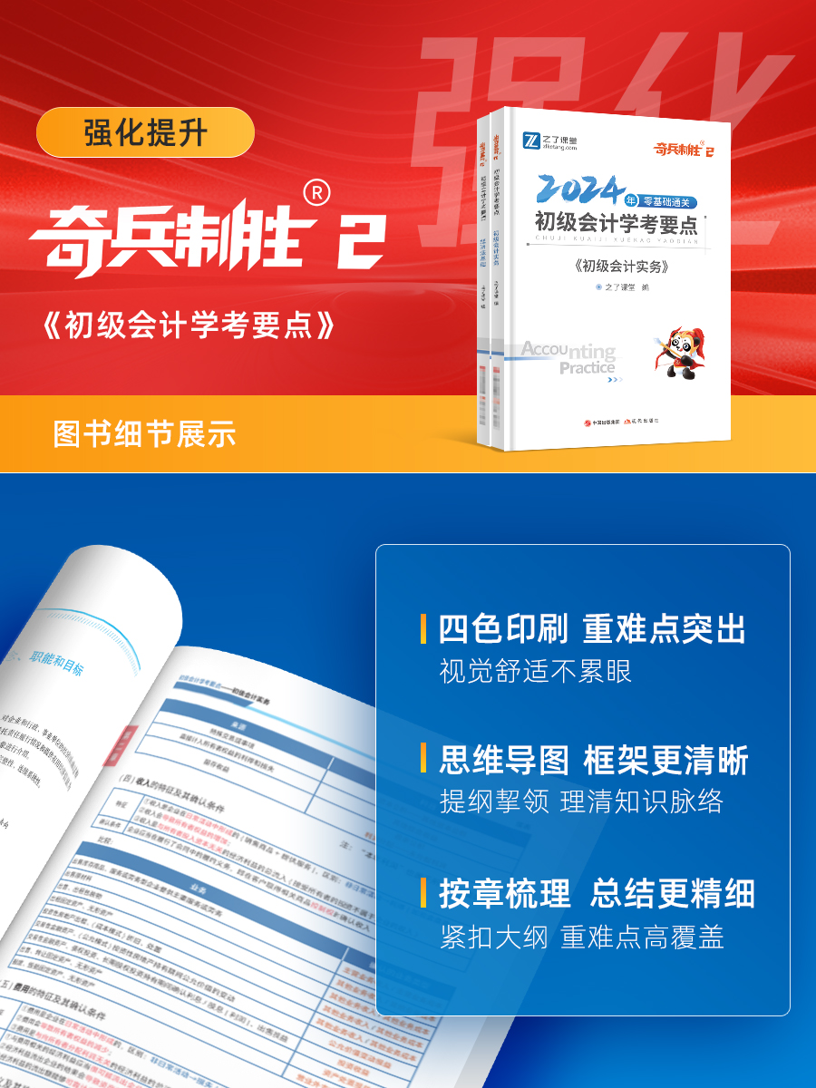 24新版奇兵制胜2】之了课堂初级会计2024年学考要点二教材书制胜考试初会快师实务和经济法基础马勇骑兵制胜知了三色笔记-图1