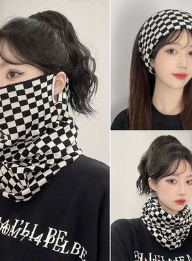羽绒服领子衣领防脏脖套脖领防脏围巾护领围巾棉服保护套套头神器