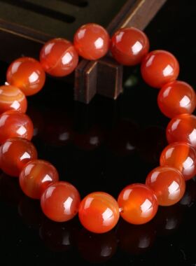 红玛瑙手链6MM-20MM民