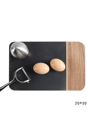 厨房样板间软装饰品摆件大理石菜板食材罐仿真食材花器摆设削皮器