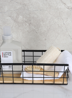 卫生间阳台房饰品浴室摆件卫浴阳台柜软装收纳篮样板间卫生间摆件