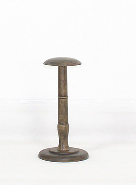 样板房衣帽间软装饰品陈列道具摆件实木帽架帽子展示架帽托道具