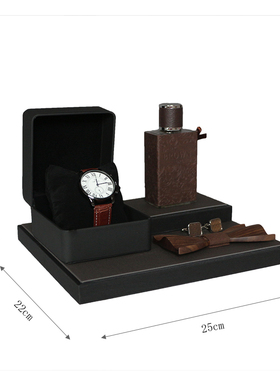 样板房轻奢复古衣帽间组合男士西装外套皮鞋围巾摆件全屋衣柜软装