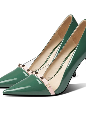 轻奢样板房高跟鞋女小香风女装鞋子套装玄关衣帽间鞋柜高跟鞋展示