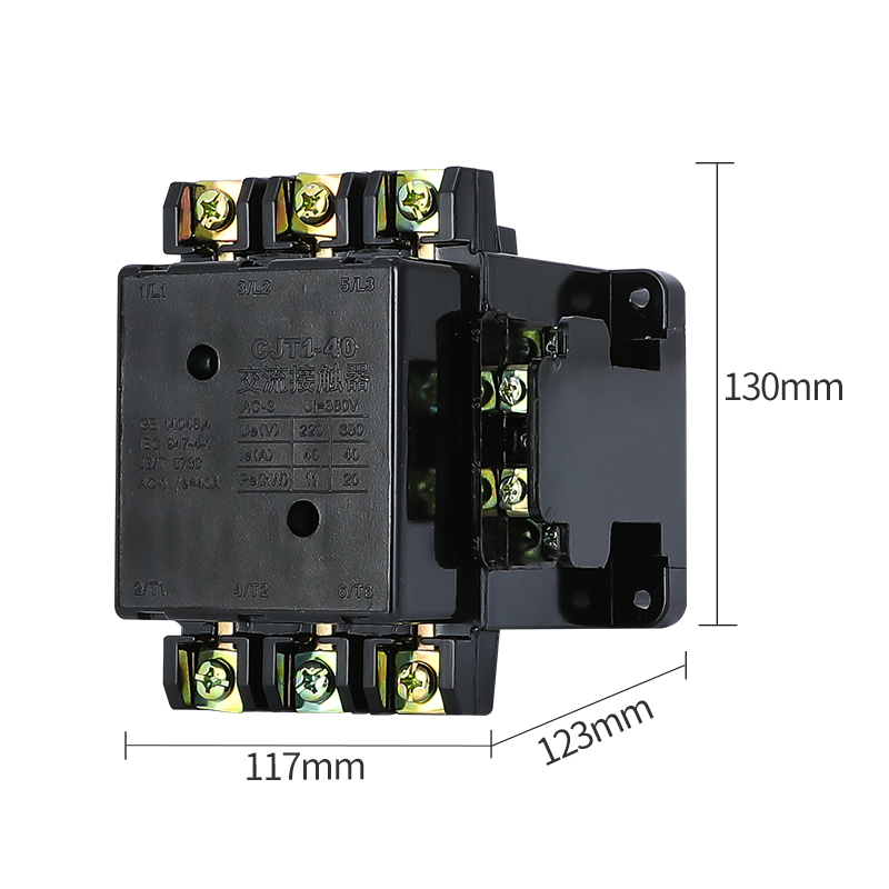 加厚银点CJT1-10A 20A 40A交流接触器三相380V 单相220V 110V 36V - 图0