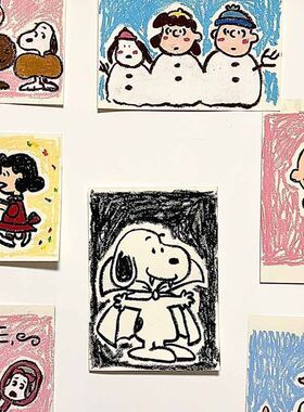 史努比卡通海报网红拍照背景墙面装饰贴房间装饰宿舍墙贴生日礼物