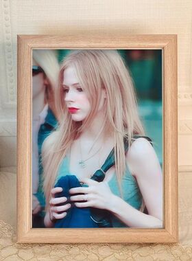 艾薇儿Avril Lavigne摇滚天后周边送朋友闺蜜相框成品有框摆台潮