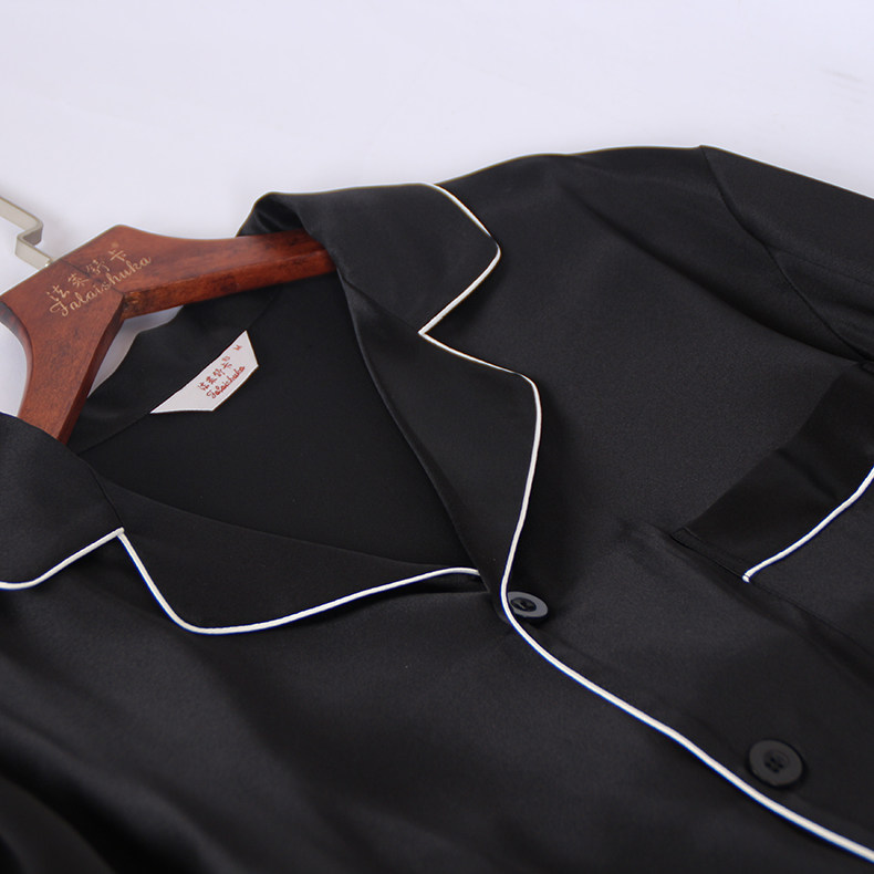 法莱舒卡男士100%重磅桑蚕丝睡衣 法莱舒卡睡衣/家居服套装