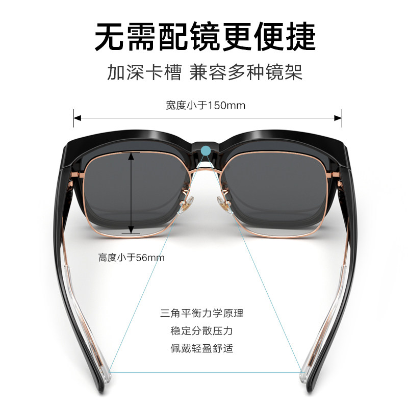 帕森偏光套镜男女可套近视潮太阳镜 帕森太阳眼镜