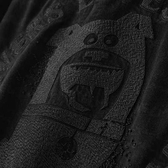 太平鸟男装 潮流休闲黑色长袖衬衫夏季黑色牛仔外套潮流