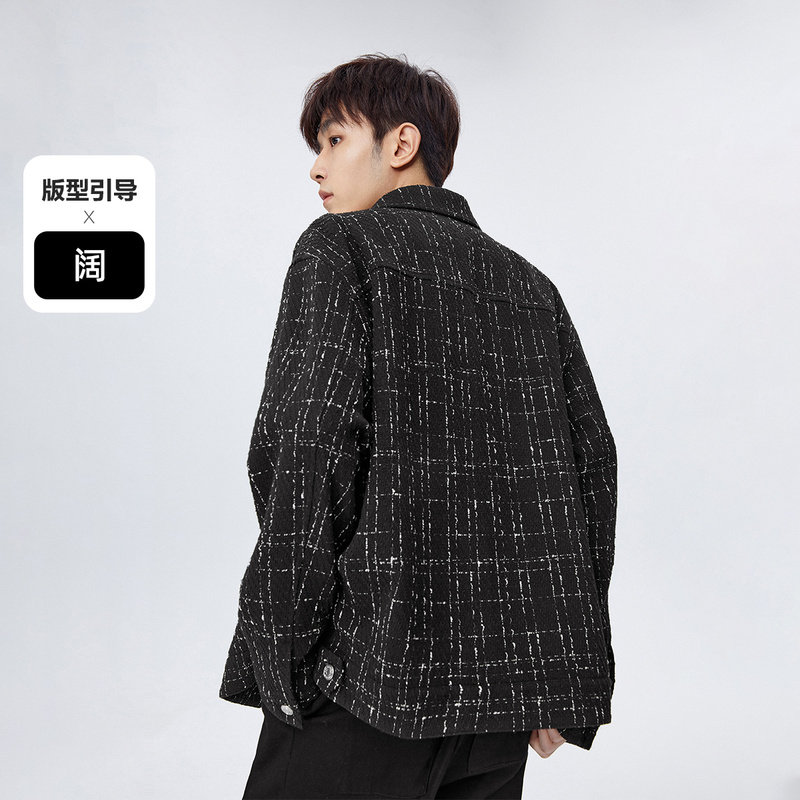 太平鸟男装撞色刺绣小香风新款夹克 太平鸟男装夹克